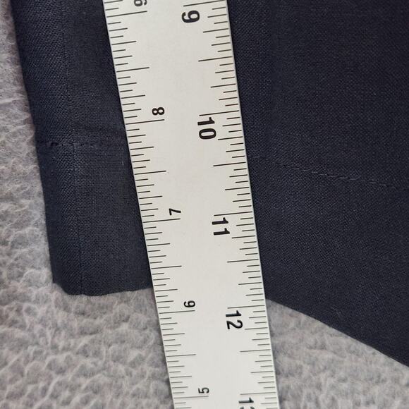 Vince Shorts Womens 2 Charcoal Linen Blend Bermuda Tailored Dressy V0528-20710 - Picture 5 of 9